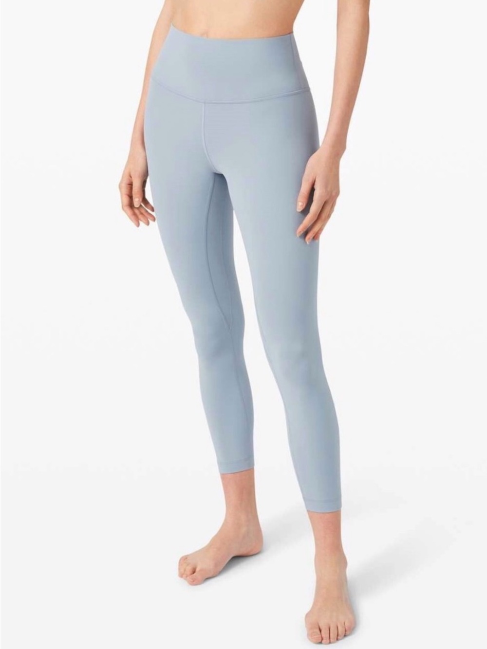 lululemon align cropped light blue leggings